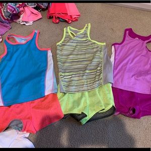 SOLD!!!! Girls athletic shorts and tanks